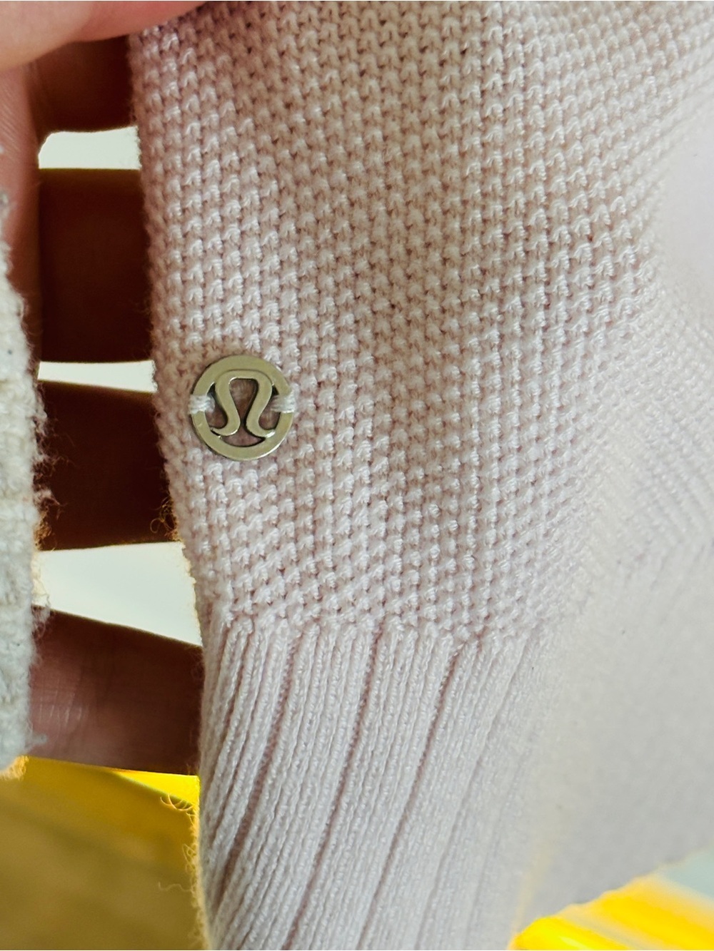 Lululemon Pink Glow Cashlu Sweater Size 8 Relaxed Fit Cashmere Blend - Picture 8 of 12